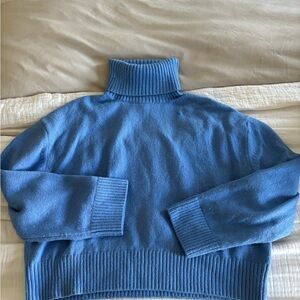 H&M Blue Turtleneck Sweater
